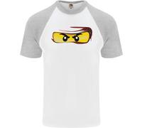 Ninja Eyes Maglietta Da Baseball S/S Per Uomo