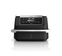 Ninja FlexDrawer Friggitrice ad aria doppio cestello, 6,6 L, 6 in 1, DualZone, divisorio rimovibile, zero olio, arrosto/forno, massima croccantezza, parti lavabili in lavastoviglie, nero, AF550EU