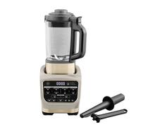 Ninja Foodi Frullatore Soup Maker, 1000W, caraffa in vetro 1,7L, 10 programmi, per cibo caldo e freddo, elemento riscaldante incorporato, programma di pulizia e spazzola, pietra oro, HB150EUSTGD