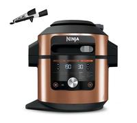 Ninja Foodi MAX Multicooker con Coperchio SmartLid, 12 Funzioni, Cottura Intelligente, 7.5L, Pentola a Pressione, Friggitrice ad Aria, Cottura a Vapore, Cottura Lenta, Rame/Nero, OL650EUCP