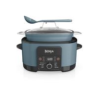Ninja Foodi PossibleCooker 8L, Slow cooker e multicooker digitale 8 in 1 con casseruola antiaderente, griglia per cottura al vapore, coperchio in vetro e mestolo, grigio sale, MC1001EU