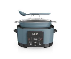 Ninja Foodi PossibleCooker 8L, Slow cooker e multicooker digitale 8 in 1 con casseruola antiaderente, griglia per cottura al vapore, coperchio in vetro e mestolo, grigio sale, MC1001EU