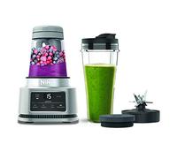 Ninja Foodi Power Nutri Blender 2 in 1, ciotole per frullati, creme spalmabili spesse e bevande surgelate, programmi automatici, tazza da 700 ml e ciotola da 400 ml con paletta elettrica, 1100 W,