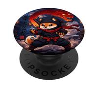 Ninja Fox sotto il potere del drago PopSockets PopGrip Adesivo