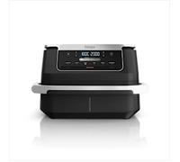 Ninja FlexDrawer Friggitrice ad aria doppio cestello, 6,6 L, 6 in 1, DualZone, divisorio rimovibile, zero olio, arrosto/forno, massima croccantezza, parti lavabili in lavastoviglie, nero, AF550EU