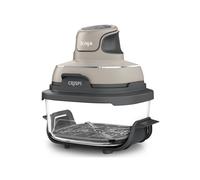 Ninja CRISPi Friggitrice ad Aria Portatile, 3.8L, 4 in 1: Frittura, Cottura Arrosto, Mantiene Cibo Caldo e Croccante, Compatta, 2 Contenitori Vetro Rimovibili, 1700W, Pietra FN101EUST