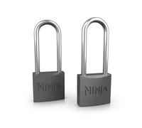 Ninja FrostVault Lucchetti Perfect-Fit, 2 Lucchetti per Ghiacciaia con Arco in Acciaio Temprato e Due Scrocchi, Accessorio per Ghiacciaia da Esterno, Ideale per Campeggio e Viaggi, XSKPDADLOCKEUK