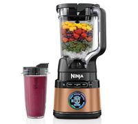 Ninja Frullatore Detect Power Pro 2 in 1 e Monoporzione 1200W, Caraffa da 2L, e 1 Bicchiere Monoporzione, per Frullare, Tritare Verdure e Bevande Ghiacciate, Colore Nero/Rame, TB301EUCP
