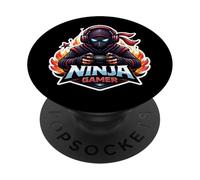 Ninja Gamer Video Gioco Amante Di Gioco Ragazzi Teen Bambini Giocare PopSockets PopGrip Adesivo