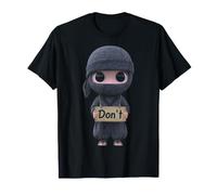 Ninja Holding Non firmare Arte Maglietta