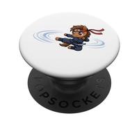 Ninja Horse Karate Kick Anno del Cavallo 2026 Arti Marziali PopSockets PopGrip Adesivo