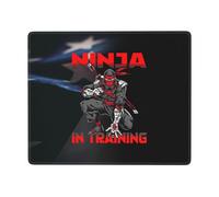 Ninja in Training Tappetino Mouse Lavabile Mousepad Liscio Tappetini Mouse per Ufficio Computer Laptop 25X30Cm
