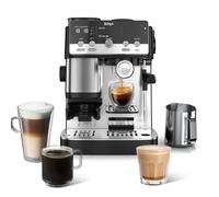 Macchina da caffè 2 in 1 NINJA ES301EU Luxe Caffè Mini Espresso e Filtro Nero & Inox, macinino conico 60 impostazioni, lancia vapore - Nouvo