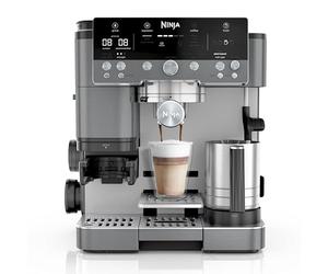 Ninja Luxe Premier Macchina per caffè 3 in 1, per caffè espresso, con estrazione a freddo e filtrato, 4 impostazioni automatiche predefinite per la schiuma, Grigio grigio metallizzato ES601EUGM