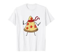Ninja Pizza con Coltello da Lancio Maglietta