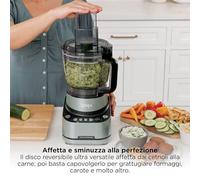 Ninja PrecisionPro, Robot da Cucina da 2,1L, 4 Programmi, Nero | Prepara Impasti per Pizza e Pane, Affetta Verdure e Non Solo, Parti Lavabili in Lavastoviglie - BZ651EU