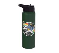 Ninja Rubber Duck Surf Great Wave Kawaii Anime Stainless Steel Insulated Water Bottle