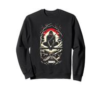Ninja Shinobi In The Dark - Anime stile tatuaggio neo-giapponese Felpa