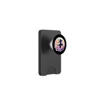 Ninja Silhouette Moonlight Cherry Blossoms Giapponese Samurai PopSockets PopWallet per MagSafe