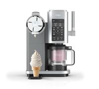Ninja Swirl by CREAMi, Gelatiera con 2 vasetti, gelatiera 13 funzioni, per gelato, gelato alla spina, gelato artigianale, sorbetto, milkshake e molto altro, opzione Extra, argento platino, NC701EU