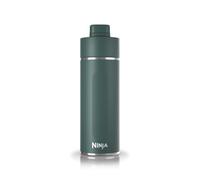 Ninja Thirsti Borraccia Termica 530ml con Tappo Antigoccia, Progettata per Bevande Gassate, Calde e Fredde, per Viaggi e Sport, Triplo Isolamento Termico, Acciaio Inox, Verde scuro, DW1801EUUKEM