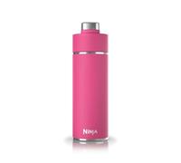 Ninja Thirsti Borraccia Termica 700ml con Tappo Antigoccia, Progettata per Bevande Gassate, Calde e Fredde, per Viaggi e Sport, Triplo Isolamento Termico, Acciaio Inox, Fucsia, DW2401EUUKBP