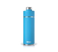 Ninja Thirsti Borraccia Termica 700ml con Tappo Antigoccia, Progettata per Bevande Gassate, Calde e Fredde, per Viaggi e Sport, Triplo Isolamento Termico, Acciaio Inox, Blu tropicale, DW2401EUUKSB