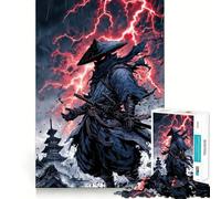 Ninja Warrior in una giornata tempestosa - Puzzle da 1000 pezzi per adulti - Gioco di sfida mentale - Evasione rilassante - Opera d'arte di alta qualità - Pezzo da collezione (38x26cm)