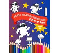 Ninja Warrior Monsters Coloring Book for Kids Ages 4-8: With Bonus Junior Journaler Feature for Boys and Girls