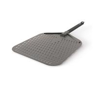 Ninja Woodfire Pala per Pizza per Forno da Esterno OO101EU, Pala per Pizza Forata e Leggera, Maneggevole, Resistente alla Ruggine, Pizze Fino a 30cm di Diametro, Nero, XSKPZPLEU