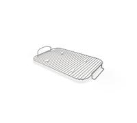 Ninja XSKRSTRKXL Woodfire - Griglia per arrosto e affumicatura, compatibile con serie OG800 e OG900, eleva il cibo per carbonizzazione e assorbimento del fumo, aumento del flusso d'aria, in acciaio,
