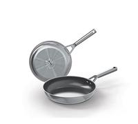 Ninja ZEROSTICK C62100UK - Set di 2 pentole in acciaio inox, padelle da 20/26 cm, lunga durata, antiaderenti, compatibili con induzione, adatte al forno fino a 260 °C