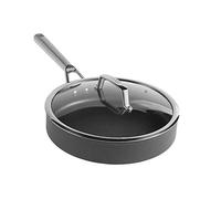 Ninja ZEROSTICK Premium Cookware C30126UK - Padella con coperchio in vetro, lunga durata, antiaderente, in alluminio anodizzato duro, compatibile con induzione, adatta al forno fino a 260 °C, colore
