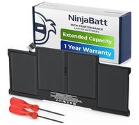 NinjaBatt Batteria A1466 per Apple MacBook Air 13" Metà 2012 2013 2017 | Compatibile A1369 A1496 A1405 A1377 Inizio 2014 2015 Fine 2010 - 7160mAh 54.4Wh 7.6V