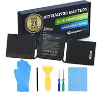 NinjaBatt Batteria A1708 A1713 per MacBook Pro 13" A2159 A2289 A2338 | Compatibile MLL42LL/A MPXQ2LL/A MLL42CH/A MLUQ2LL/A MLUQ2CH/A MLL42B/A MPXQ2B/A - 5000mAh 58.19Wh 11.41V