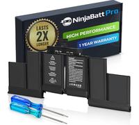 NinjaBatt Batteria per Apple MacBook Pro Retina 15" A1618 A1398 metà 2015 | Sostituzione ad alta capacità per modello metà 2015 - tensione 11.36V energia 99.5Wh