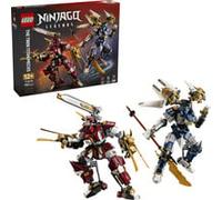 LEGO NINJAGO Mech Titanici Gemelli - Giocattolo Ninja con 2 Action Figure e 3 Minifigure tra cui Kai e Nya - Decorazione Cameretta - Regalo per Bambini da 12 Anni in su e per i Fan Adolescenti - 71870