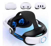 NinjajoyOX Cinghia per la testa per Meta Quest 3S/Quest 3/Quest 2, cinghia di ricambio regolabile Elite per un maggiore comfort supporto per cuffie VR con cuscinetti morbidi per la testa