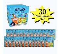 Ninjas Go to a Party Mini Books Classroom or Party Gift Set (30 Mini Books) (Ninja Life Hacks)