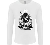 Ninjitsu A Ninja MMA Mixed Martial Arts Uomo Manica Lunga T-Shirt