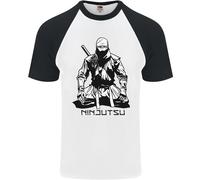 Ninjitsu Un Ninja Mma Misto Arti Marziali DA UOMO S/S Baseball T-Shirt