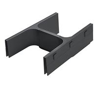 NINKA 5031.00 20181 Banio-Set di cornici per sifone in plastica, Colore: Grafite, Argento