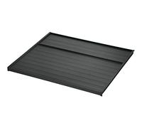 NINKA 5280.51 90680 Piastra di Coperchio per pattumiera eins2vier e eins2fünf KB 450 mm, KS 18/19 mm, plastica Grigio Scuro, Argento