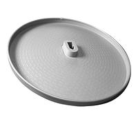 NINKA 5850.98 70962 ProArc-Piano Girevole Circolare per Armadio angolare da Cucina, 900 mm, con Pellicola Antiscivolo Integrata, in plastica, Colore: Grigio Alluminio, Argento