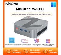 Ninkear MBOX 11 Mini PC, Intel Twin Lake N150 4 Core Max 3.6GHz, 16GB RAM 512GB SSD, HDMI2.0 + DP1.4 (4K@60Hz) Doppio Schermo - Nouvo