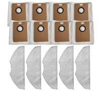 NINMORTH 5 panni per mocio e 8 sacchetti per aspirapolvere Tapo RV30 MAX Plus e RV20 MAX Plus, accessori per aspirapolvere con tenuta forte
