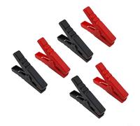 NINMORTH 6PCS Morsetti a coccodrillo in rame 300A Clip per batteria per auto per caricatore Saldatore Pannello solare per Rosso Nero