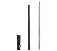 NINMORTH Antenna portatile a onde corte da 100 W, 20 m-6 m, per prosciutto, frusta in lega di alluminio con per base M e chiodo di terra, lunghezza estesa 5,7 m