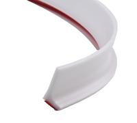 NINMORTH Barriera per doccia in silicone, 1 m, compatibile con docce senza curvatura, nero/bianco/grigio/trasparente/blu