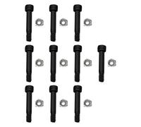 NINMORTH Kit di pezzi di ricambio per griglia a pellet, 10 pezzi, compatibile con albero motore e dadi e bulloni Traeger, griglie, camp chef